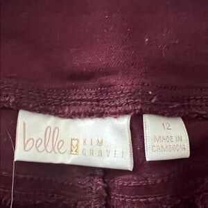 Belle by Kim Gravel Deep Burgundy Apparel